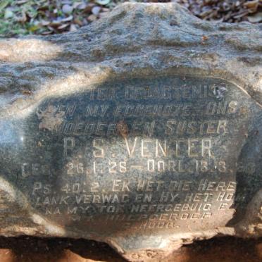VENTER P.S. 1928-1963