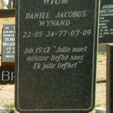 WUIM Daniel Jacobus Wynand 1922-1977