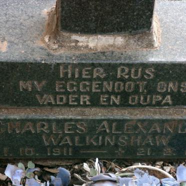 WALKINSHAW Charles Alexander 1911-1994