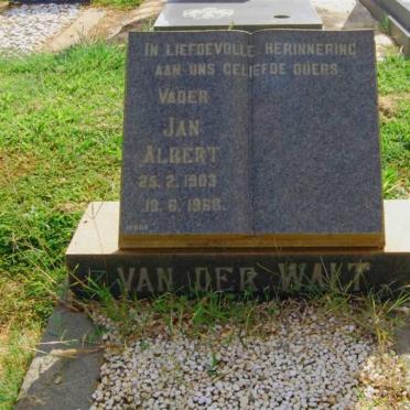 WALT Jan Albert, van der 1903-1968