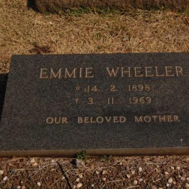 WHEELER 1892-1968 &amp; Emmie 1898-1969