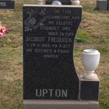 UPTON Jacobus Frederick 1925-1977