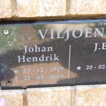 VILJOEN Johan Hendrik 1929-2009 &amp; J.E. 1941-