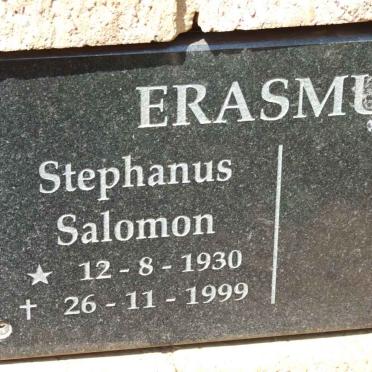 ERASMUS Stephanus Salomon 1930-1999