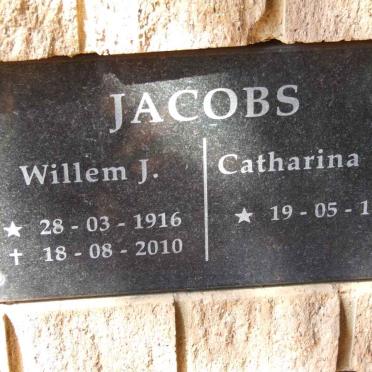 JACOBS Willem J. 1916-2010 &amp; Catharina W.J. 1920-