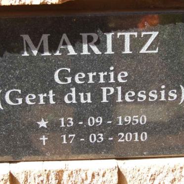 MARITZ Gert Du Plessis 1950-2010