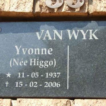 WYK Yvonne, van nee HIGGO 1937-2006
