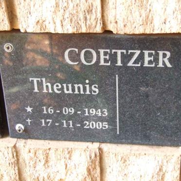 COETZER Theunis 1943-2005