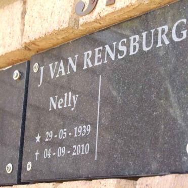 RENSBURG Nelly, J. van 1939-2010