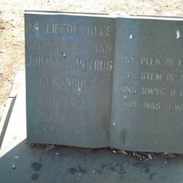 BOTHA Johannes Petrus Gerhardus 19?3-1971