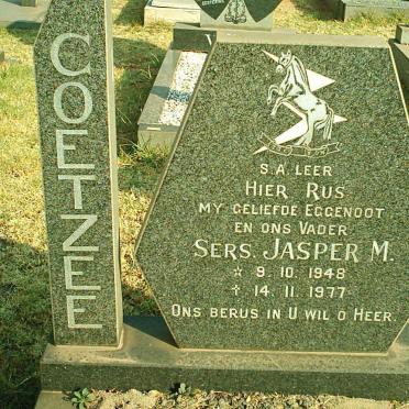COETZEE Jasper M. 1948-1977