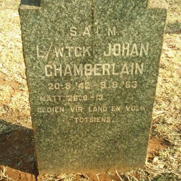 CHAMBERLAIN Johan 1942-1963