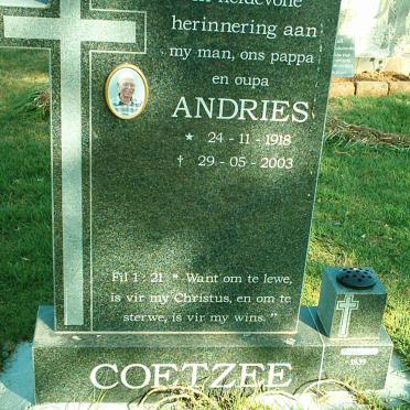 COETZEE Andries 1918-2003