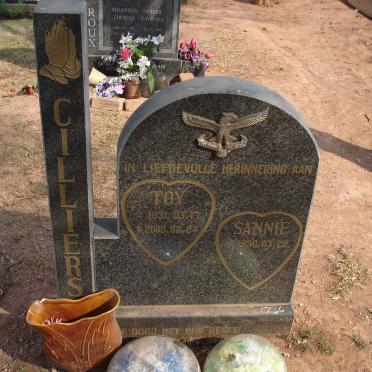 CILLIERS Toy 1931-2000 &amp; Sannie 1936-