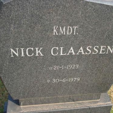 CLAASSEN Nick 1923-1979