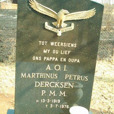 DERCKSON Marthinus Petrus 1919-1976