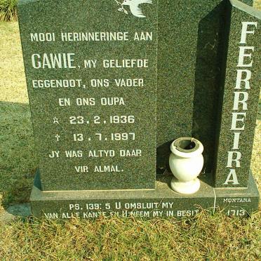 FERREIRA Gawie 1936-1997