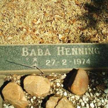 HENNIG Baba 1974-1974