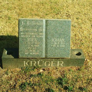 KRUGER Johan 1930-2000 &amp; Rita 1932-1989