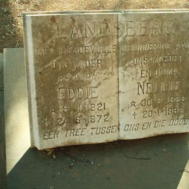 LANDSBERG Eddie 1921-1972 &amp; Nellie 1923-1992