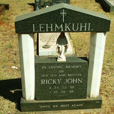 LEHMKUHL Ricky John 1988-1988