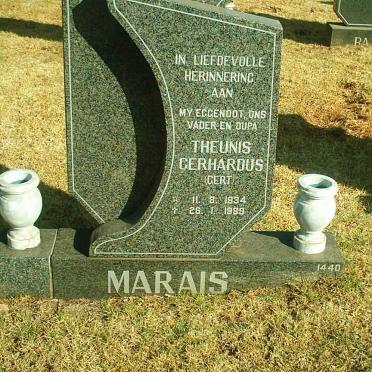 MARAIS Theunis Gerhardus 1934-1989