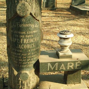 MARÉ Frederik Jacobus 1916-196?