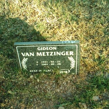 METZINGER Gideon, van 1931-2001