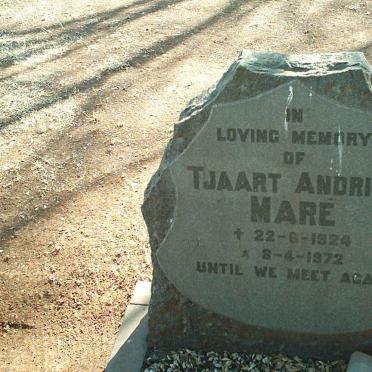 MARÉ Tjaart Andries 1924-1972