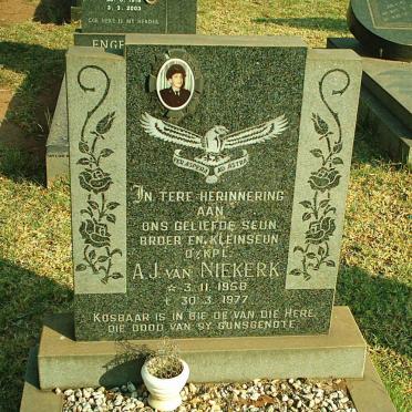 NIEKERK A.J., van 1958-1977