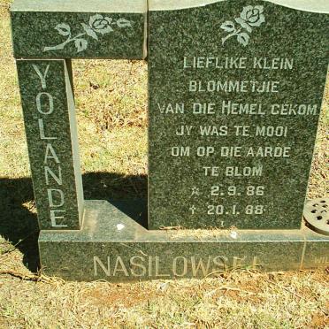 NASILOWSKI Yolande 1986-1988