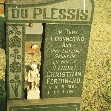 PLESSIS Christiaan Ferdinand, du 1965-1969
