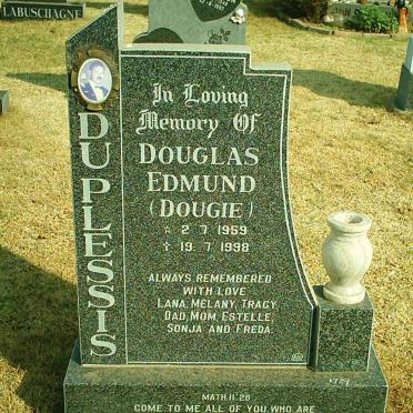 PLESSIS Douglas Edmund, du 1959-1998