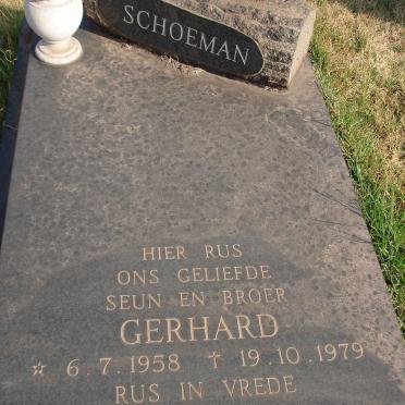 SCHOEMAN Gerhard 1958-1979