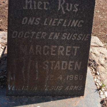 STADEN Margeret, van 1951-1960