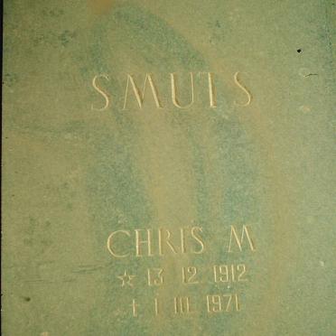 SMUTS Chris M. 1912-1971