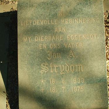 STRYDOM Jan A. 1933-1975