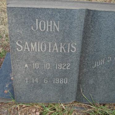 SAMIOTAKIS John 1922-1980