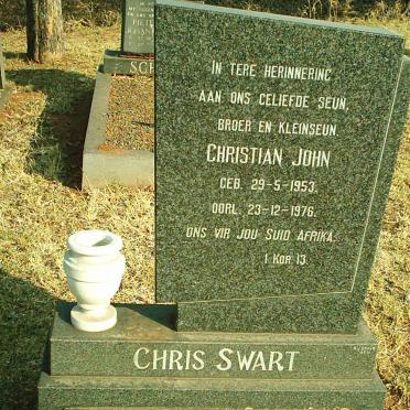 SWART Christian John 1953-1976