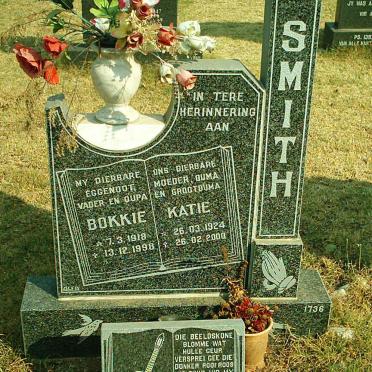 SMITH Bokkie 1918-1998 &amp; Katie 1924-2000