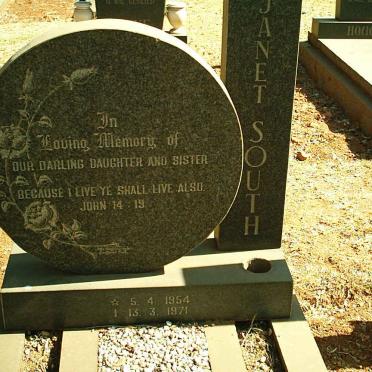 SOUTH Janet 1954-1971