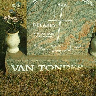TONDER Delarey, van 1926-1997