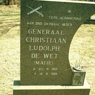 TOIT Christiaan Ludolph de Wet, du 1901-1982