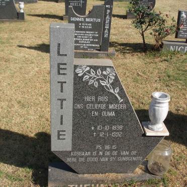 THEUNISSEN Lettie 1938-1992