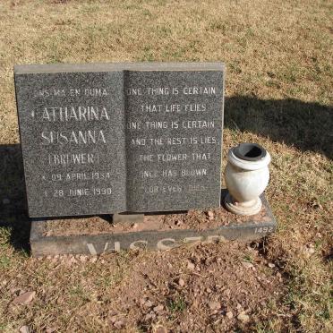 VISSER Catharina Susanna nee BRUWER 1934-1990