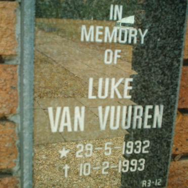 VUUREN Luke, van 1932-1993