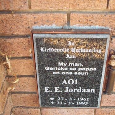 JORDAAN E.E. 1961-1993