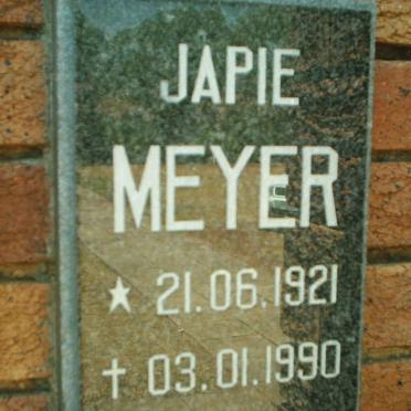 MEYER Japie 1921-1990