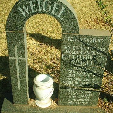 WEIGEL Fleurette 1939-1989