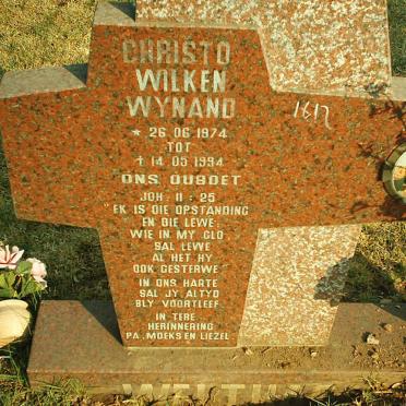 WELTHAGEN Christo Wilken Wynand 1974-1994
